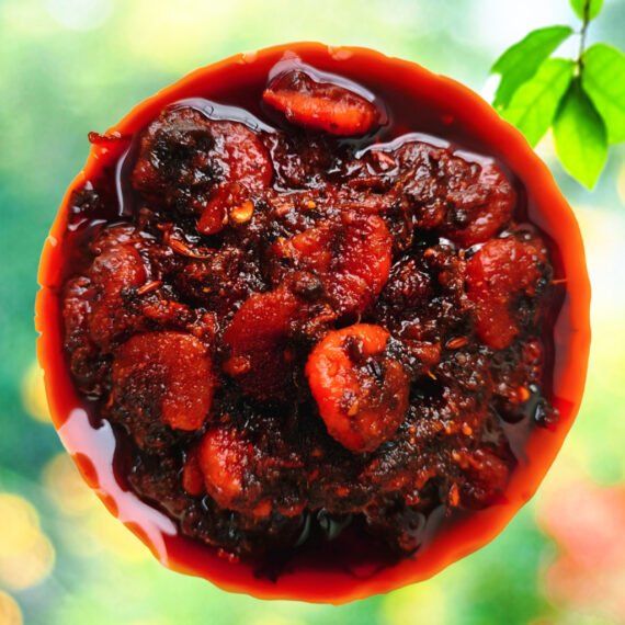 gongura prawns pickle 2